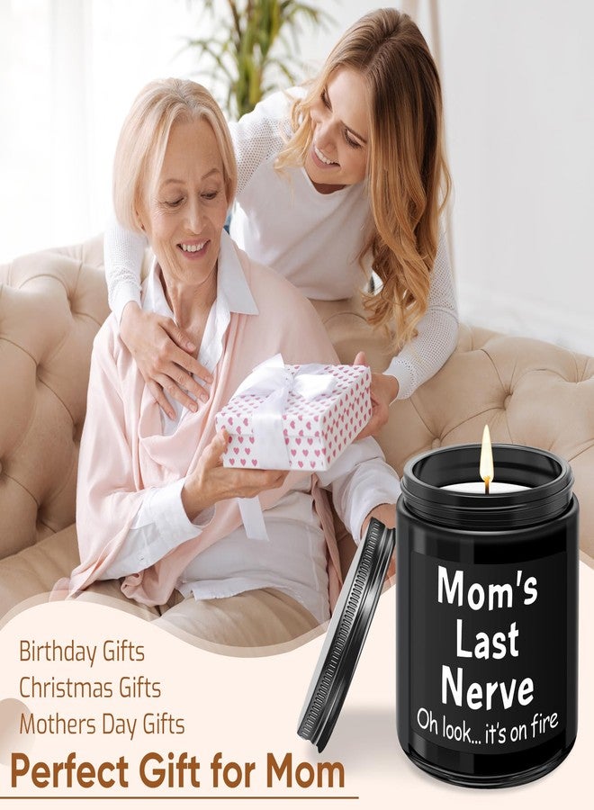 kedofa Gifts for Mom from Daughter Son - Funny Mom Birthday Gifts, Mother's Day Gift for Mommy Mama - Mom's Last Nerve Scented Candle Black - Image 4